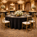 BLACK SPUN TABLE TOPS