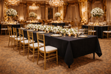 BLACK SPUN TABLE TOPS