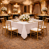 WHITE SPUN TABLE TOPS