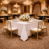 WHITE SPUN TABLE TOPS