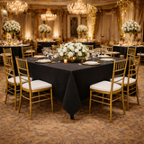 BLACK SPUN TABLE TOPS