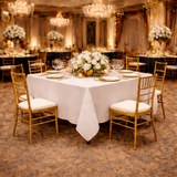 WHITE SPUN TABLE TOPS